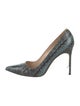 Manolo Blahnik Snakeskin Animal Print Pumps