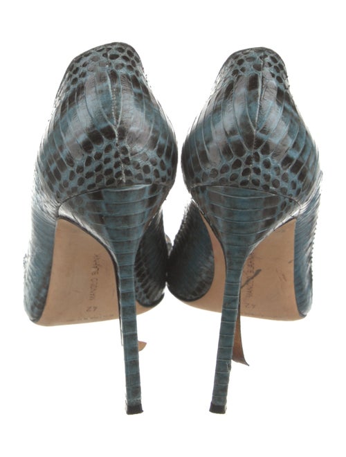 Manolo Blahnik Snakeskin Animal Print Pumps
