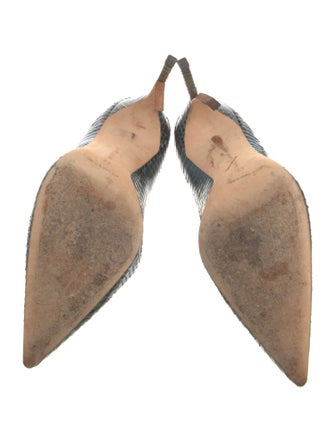 Manolo Blahnik Snakeskin Animal Print Pumps