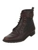 Manolo Blahnik Leather Combat Boots