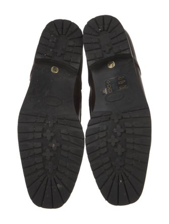 Manolo Blahnik Leather Combat Boots