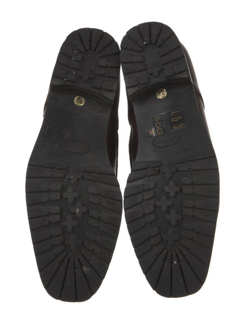 Manolo Blahnik Leather Combat Boots