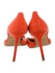 Manolo Blahnik Suede D'Orsay Pumps