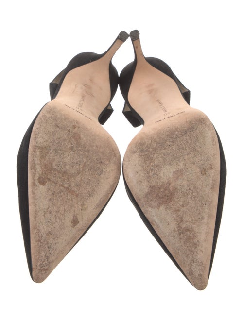Manolo Blahnik Suede Slingback Pumps