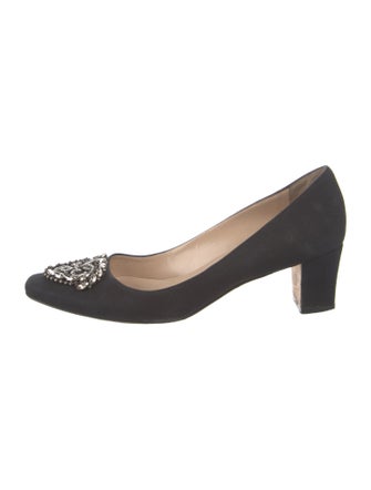 Manolo Blahnik Crystal Embellishments Pumps