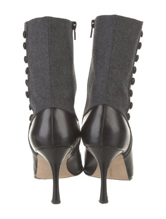 Manolo Blahnik Leather Sock Boots