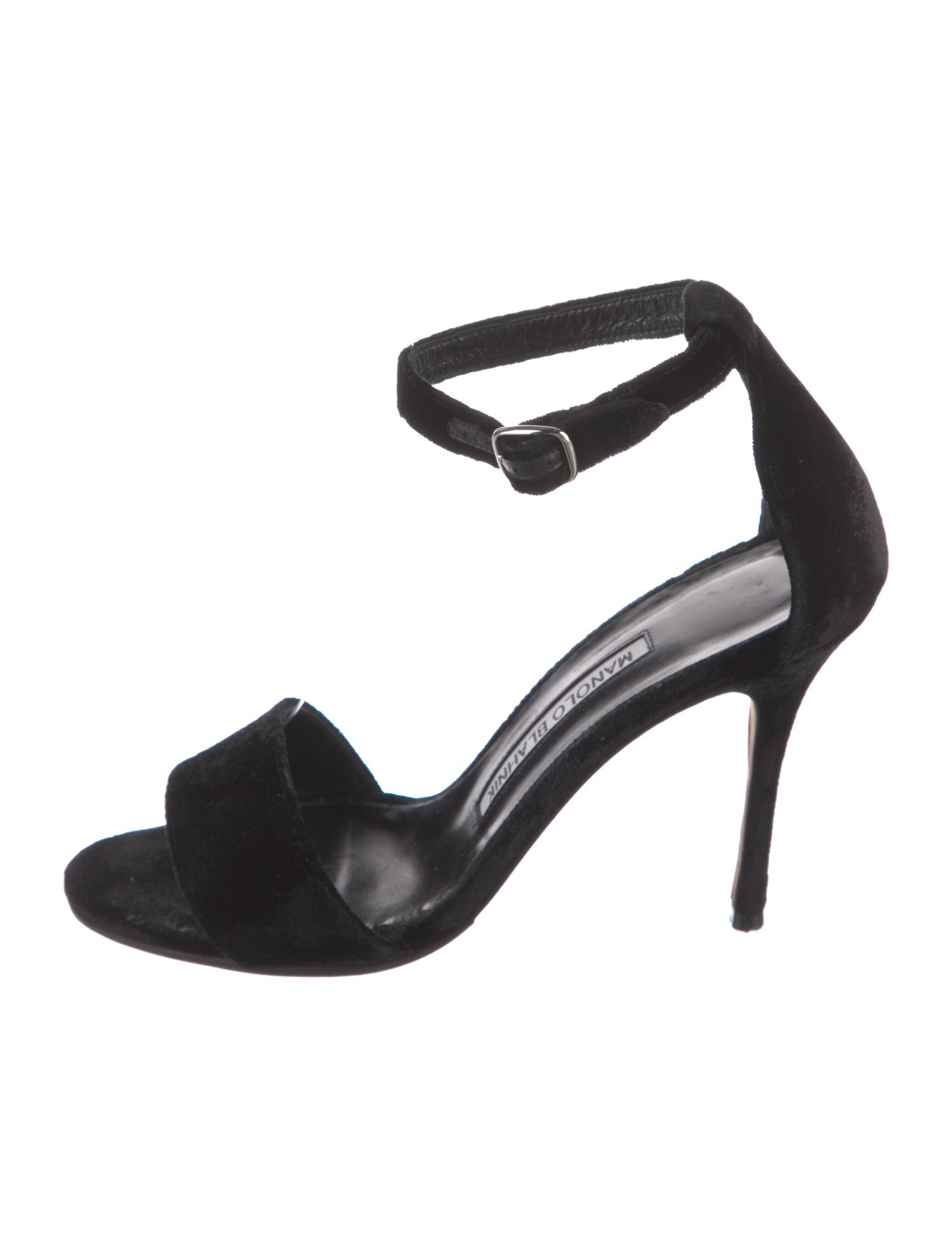 Manolo Blahnik Velvet Sandals