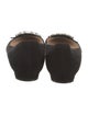 Manolo Blahnik Satin Crystal Embellishments Ballet Flats