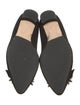 Manolo Blahnik Satin Crystal Embellishments Ballet Flats