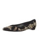 Manolo Blahnik Velvet Printed Flats