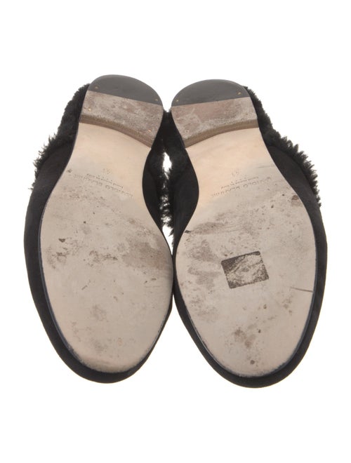 Manolo Blahnik Suede Mules