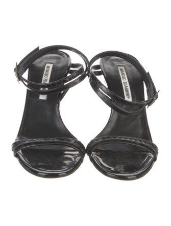Manolo Blahnik Patent Leather Sandals