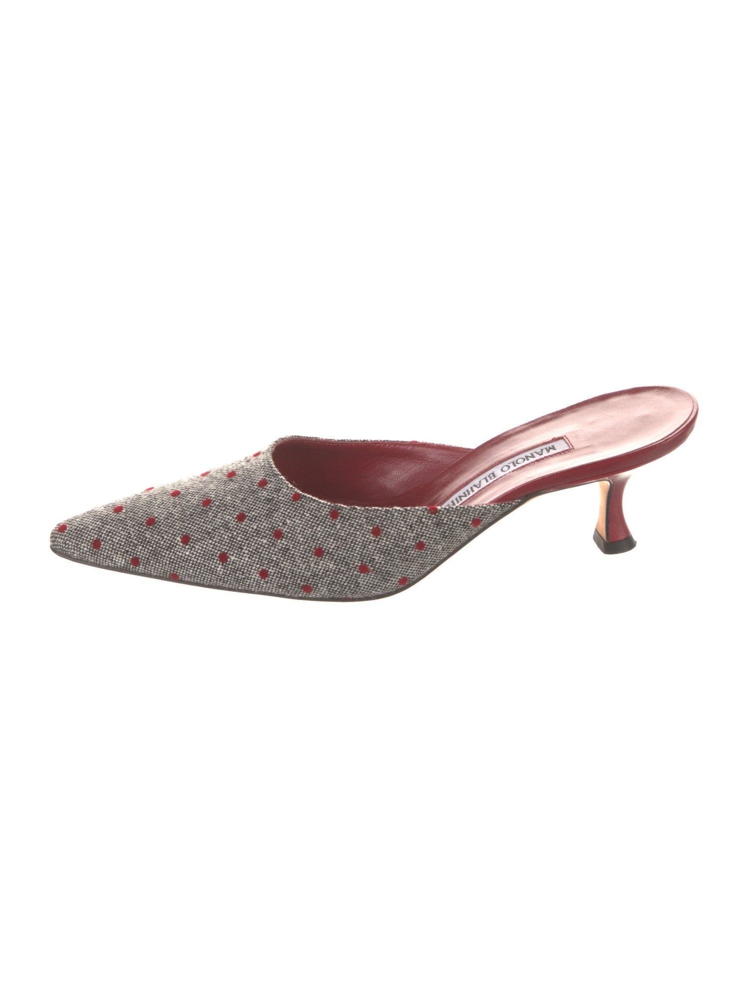 Manolo Blahnik Printed Mules