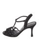 Manolo Blahnik Suede T-Strap Sandals