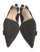 Manolo Blahnik Canvas Slingback Pumps