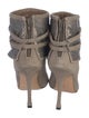 Manolo Blahnik Suede Sequin Embellishments Boots