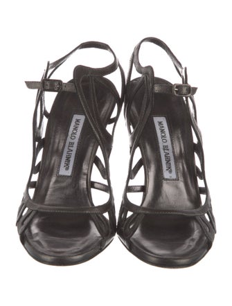 Manolo Blahnik Leather Gladiator Sandals