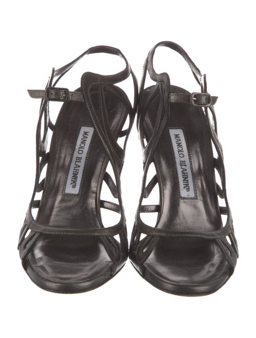 Manolo Blahnik Leather Gladiator Sandals