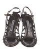 Manolo Blahnik Leather Gladiator Sandals