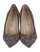 Manolo Blahnik Wool Tweed Pattern Pumps