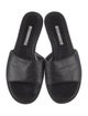 Manolo Blahnik Safinanu Leather Slides