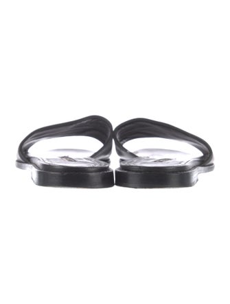 Manolo Blahnik Safinanu Leather Slides