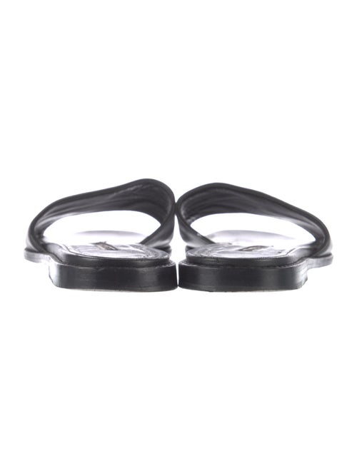 Manolo Blahnik Safinanu Leather Slides