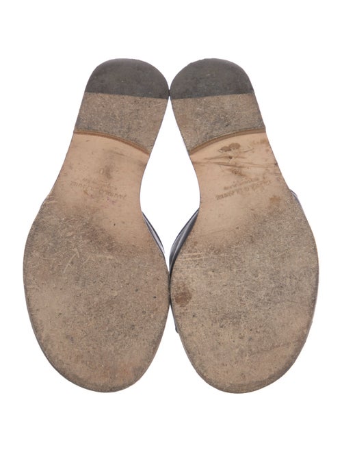 Manolo Blahnik Safinanu Leather Slides