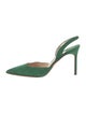 Manolo Blahnik Suede Slingback Pumps