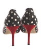 Manolo Blahnik Satin Polka Dot Print Pumps