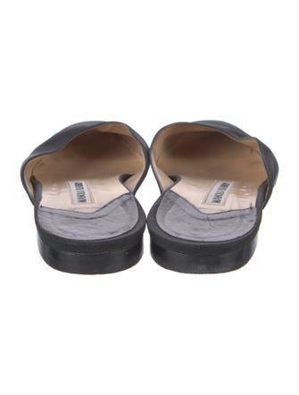 Manolo Blahnik Suede Mules