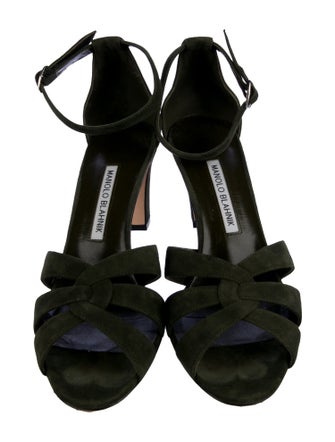Manolo Blahnik Suede Sandals