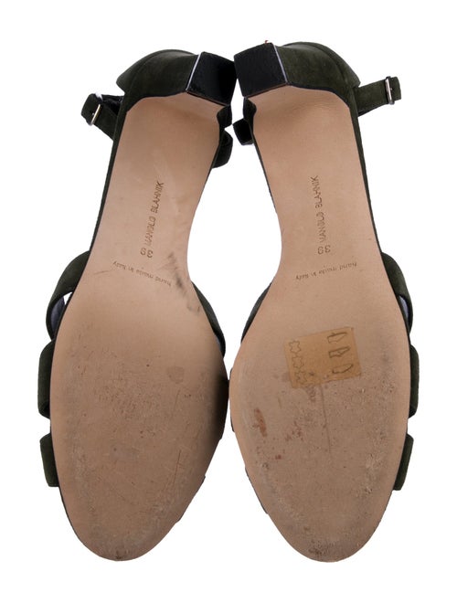 Manolo Blahnik Suede Sandals