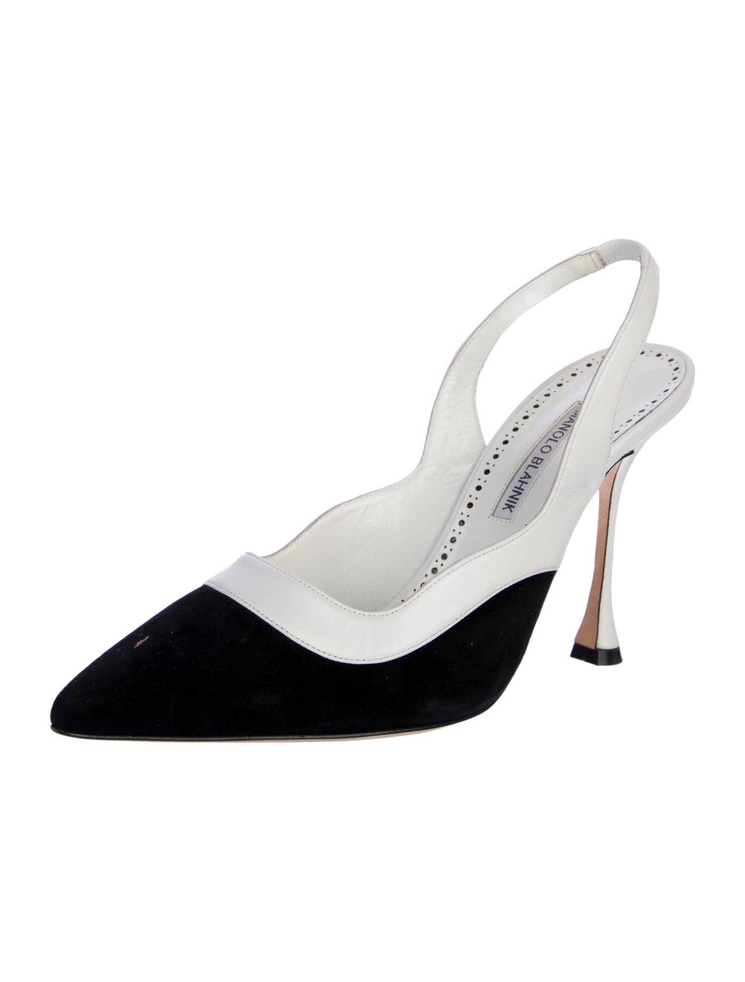 Manolo Blahnik Manolo Blahnik Goga Canvas Slingback Pumps