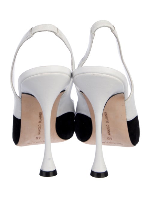 Manolo Blahnik Manolo Blahnik Goga Canvas Slingback Pumps