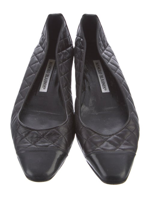 Manolo Blahnik Leather Flats