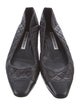 Manolo Blahnik Leather Flats