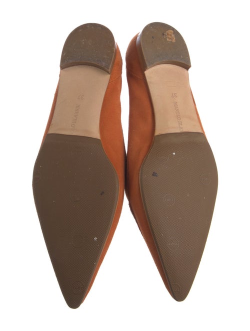 Manolo Blahnik Suede Flats