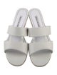 Manolo Blahnik Leather Slides
