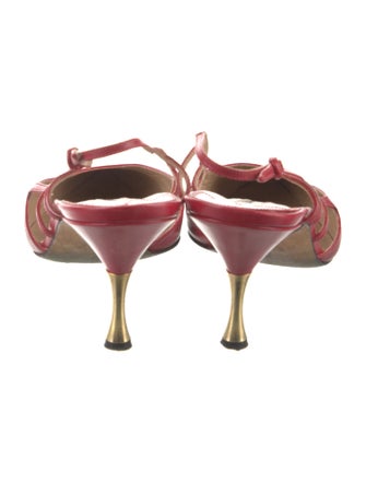 Manolo Blahnik Patent Leather Slingback Pumps