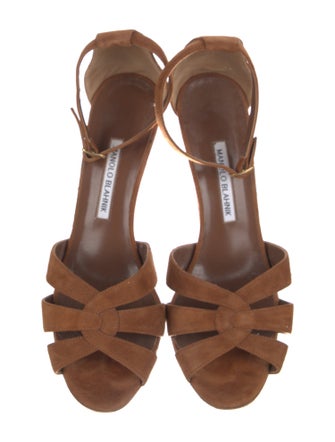 Manolo Blahnik Suede Sandals