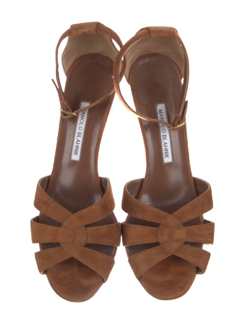 Manolo Blahnik Suede Sandals