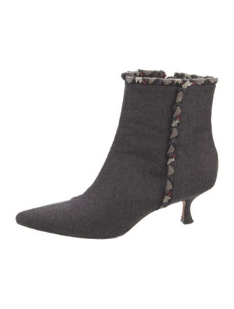 Manolo Blahnik Wool Boots