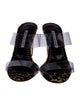 Manolo Blahnik Animal Print Slides