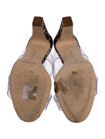 Manolo Blahnik Animal Print Slides