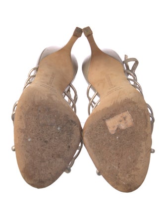 Manolo Blahnik Leather Slides