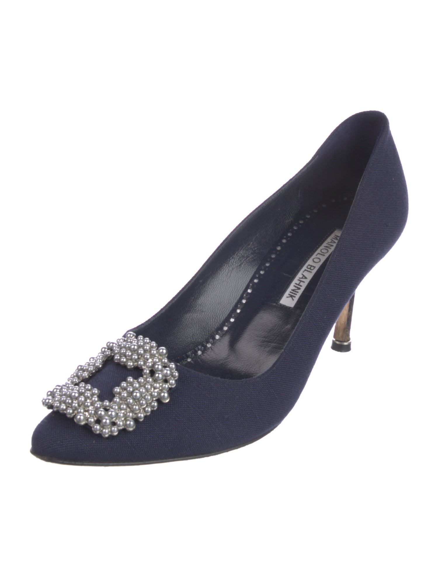 Manolo Blahnik Hangisi Canvas Pumps
