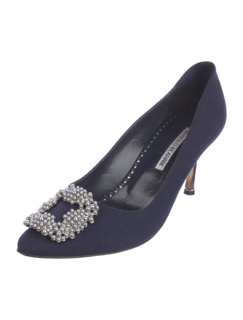Manolo Blahnik Hangisi Canvas Pumps