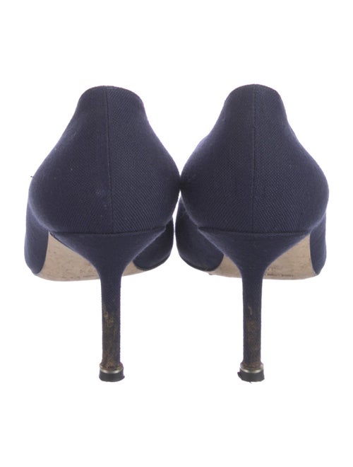 Manolo Blahnik Hangisi Canvas Pumps
