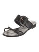 Manolo Blahnik Thalusa Susa Leather Slides